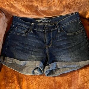 Dark Blue Denim Shorts